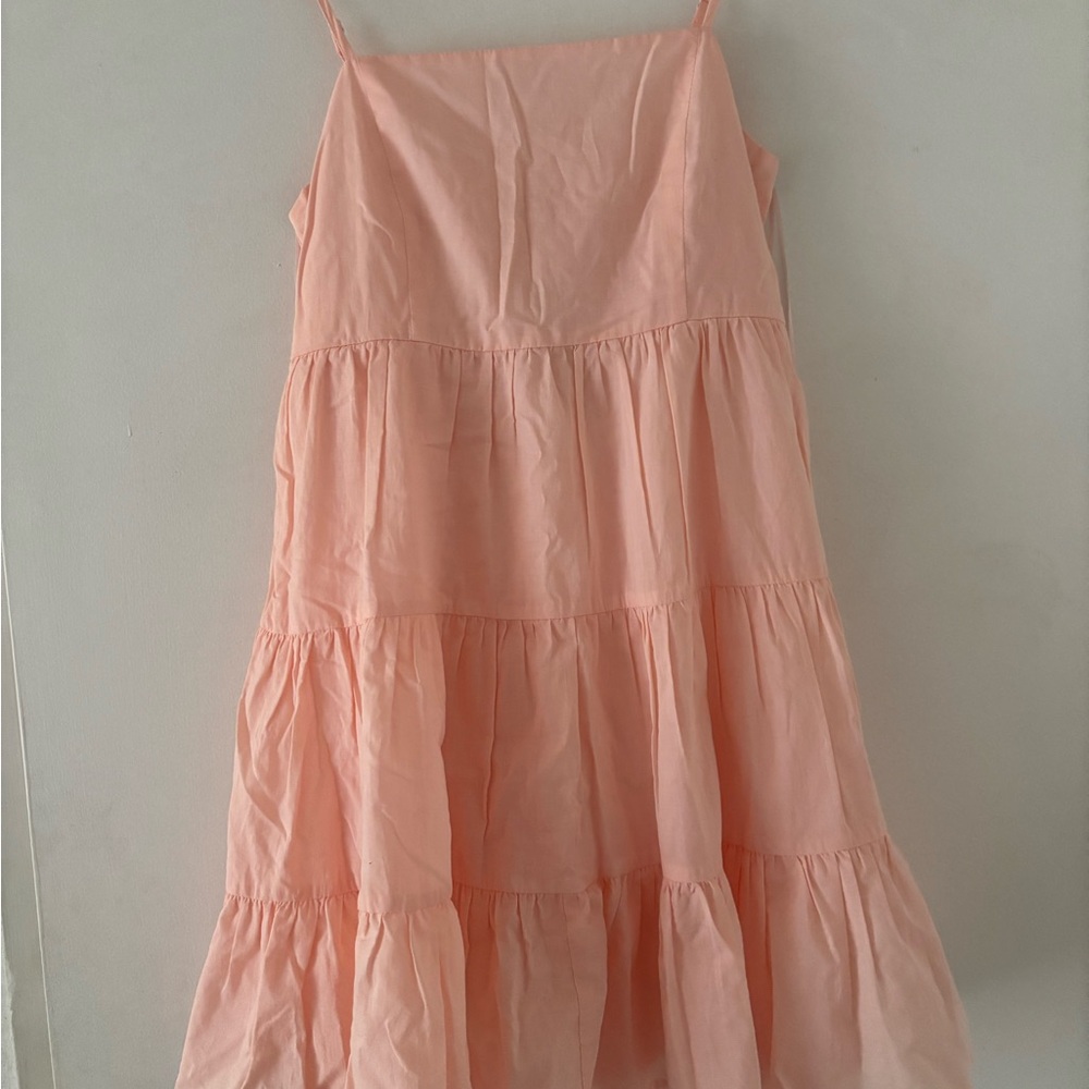 Francesca's Collections Orange Sleeveless Mini Sundress